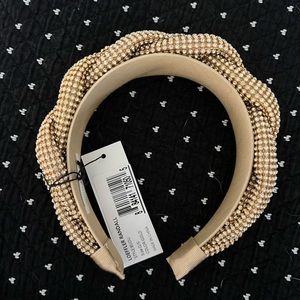 Loeffler Randall Bijou Gold Headband NWT